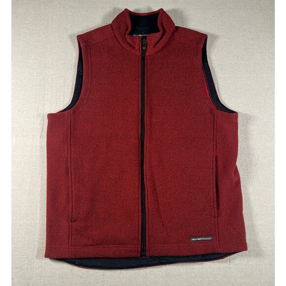 Exofficio Mens Full Zip Vest Size Medium Casual Normcore Outdoors Red - Picture 1 of 5
